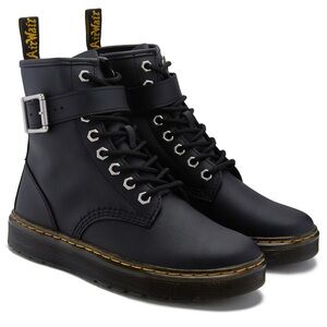 NIB Dr. Martens Zavala ALT HYDRO BLACK Combat Boots 8 eyelet- Size: 6 Women